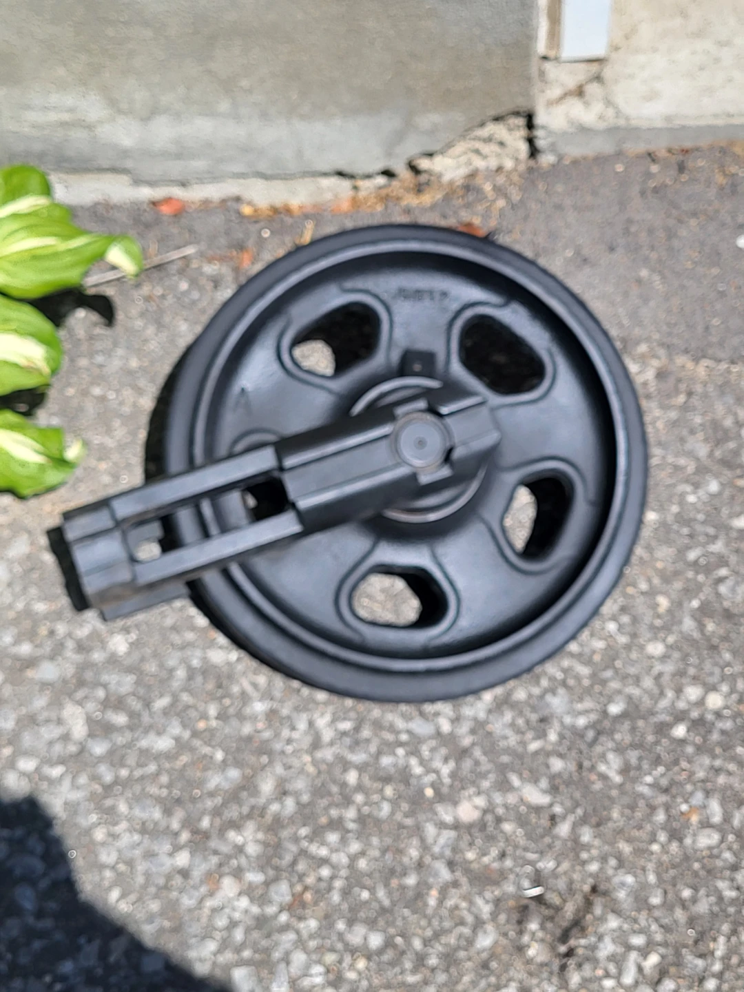 Heavy Excavator Track Wheel for Decor or Door Stop