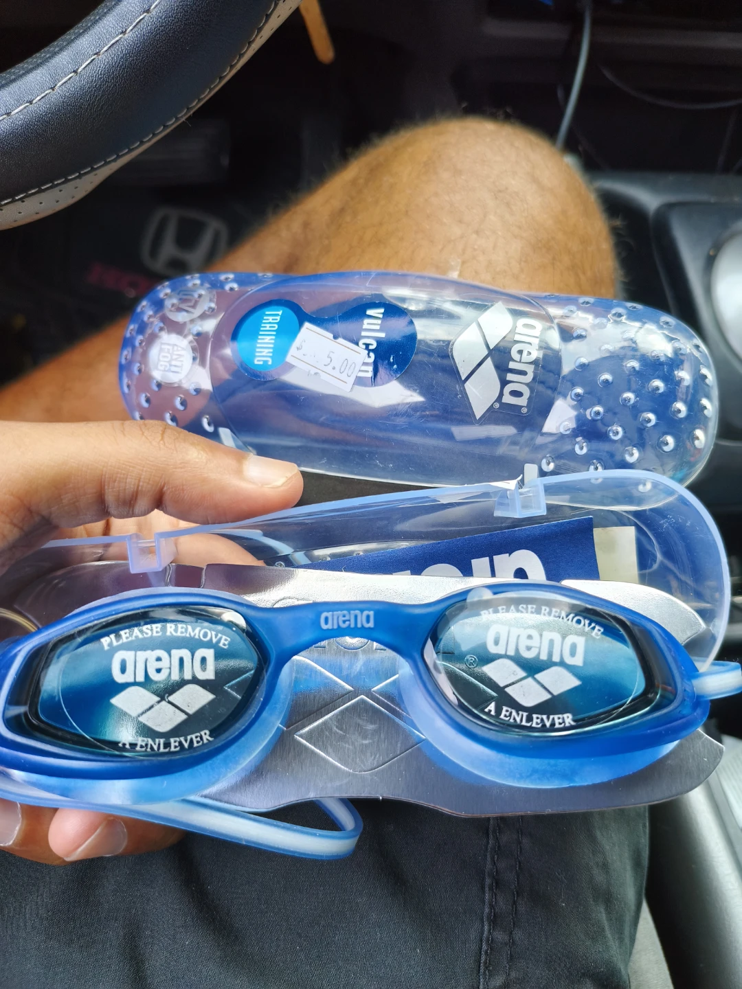 New Arena Swimming Googles Vulcan UVray Anti Fog.   $25. Adult..
