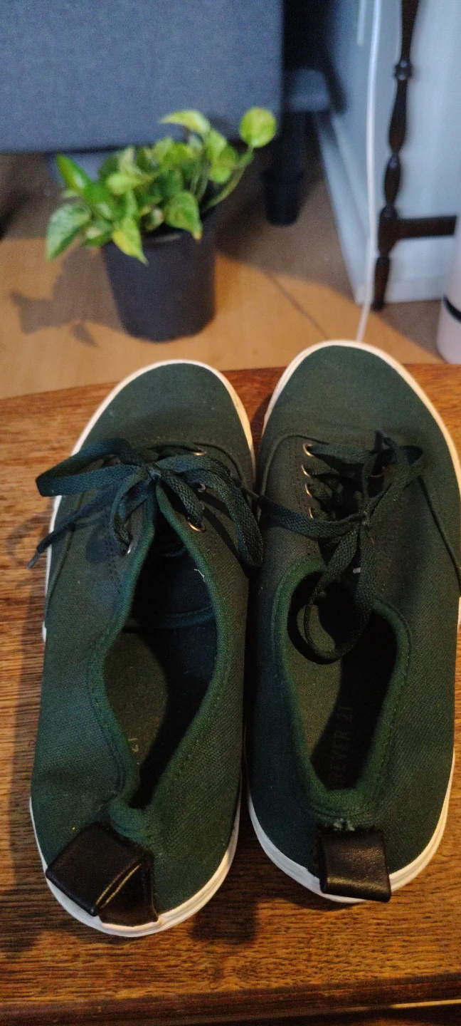 Forest Green Canvas Sneakers - photo 4