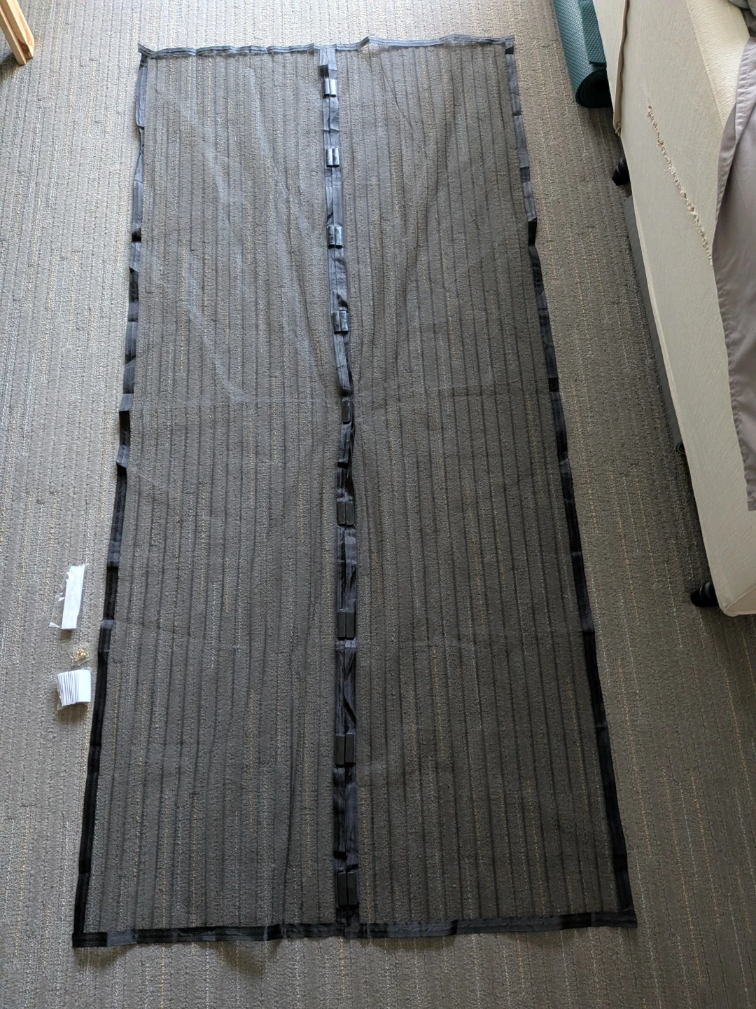 Black Magnetic Screen Door Mesh