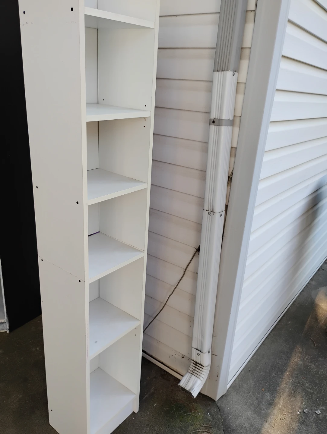 White 5-Shelf Bookshelf - photo 2