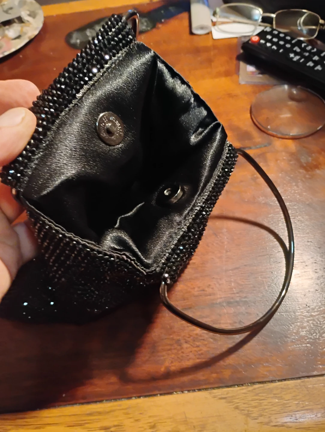 Guess Black Studded Snakeskin Mini Bag - photo 4