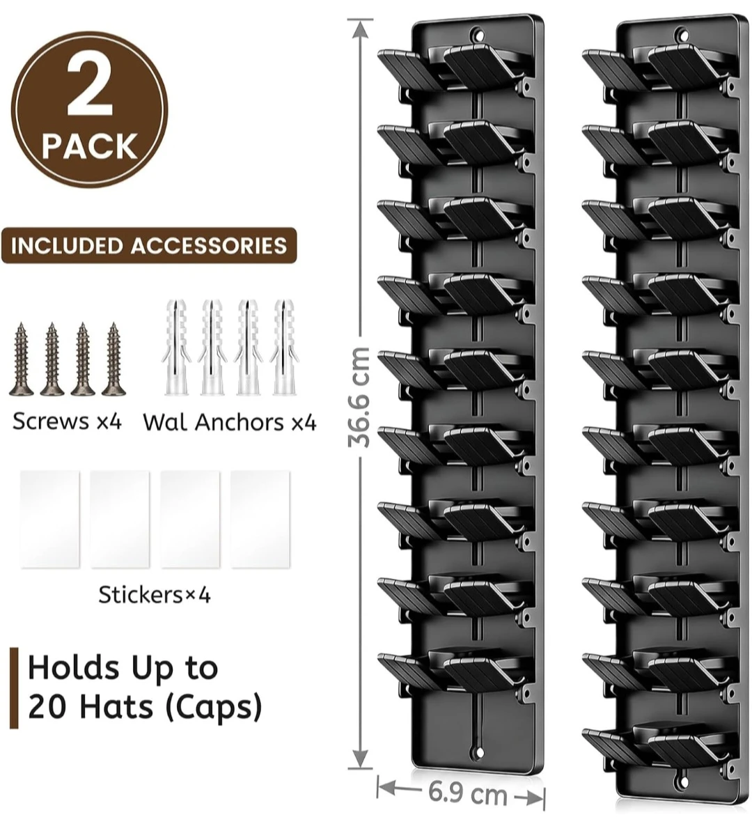 Baseball Hat Organizer Rack - photo 2