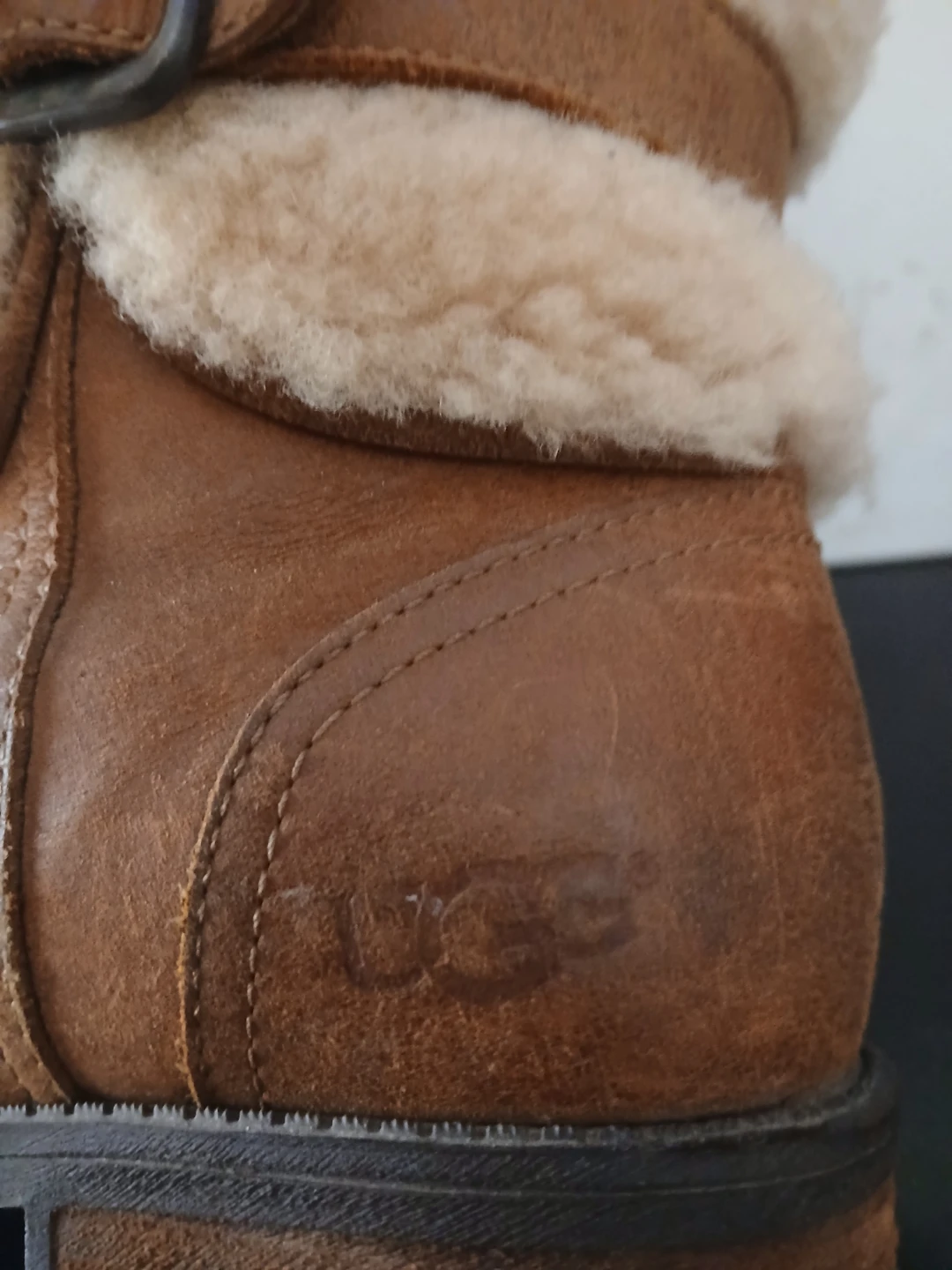 UGG  Blayre Leather Shearling Boots - photo 2