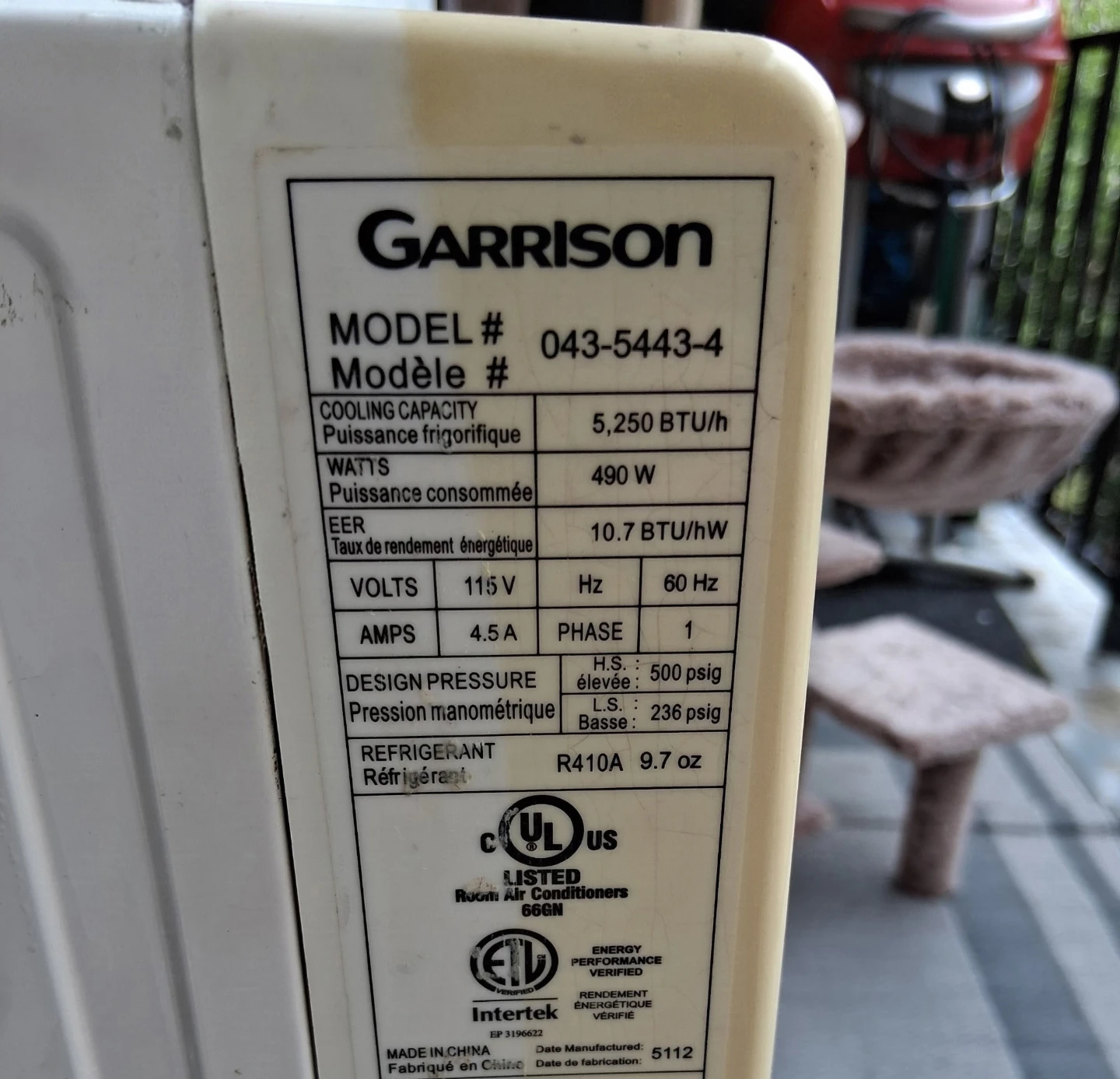 Garrison Window Air Conditioner 5250 BTU/h - photo 2