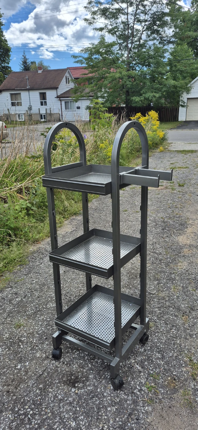 Metal 3-Tier Utility Cart with Wheels - photo 4