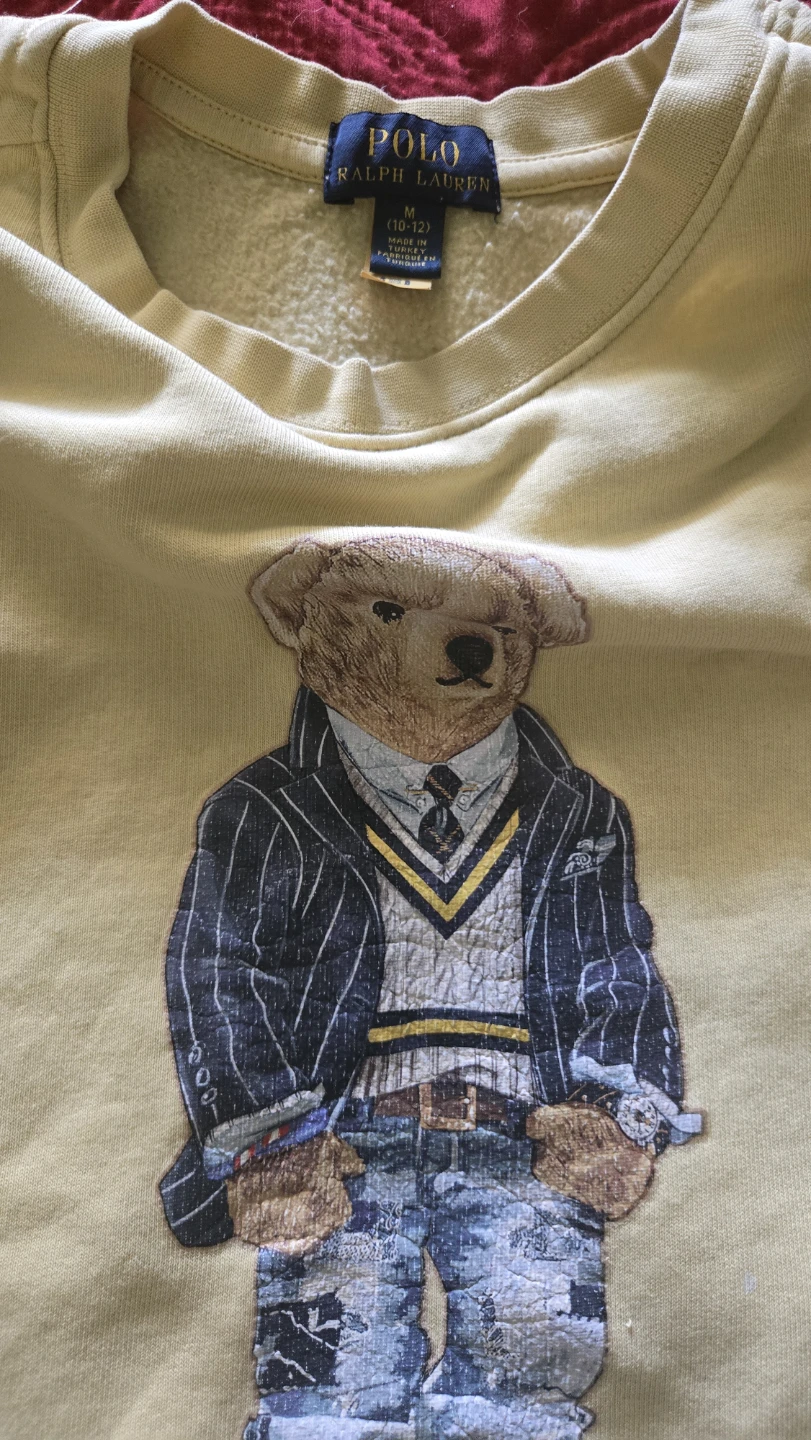 Polo Ralph Lauren Polo Bear Sweatshirt - Yellow - Medium - photo 2