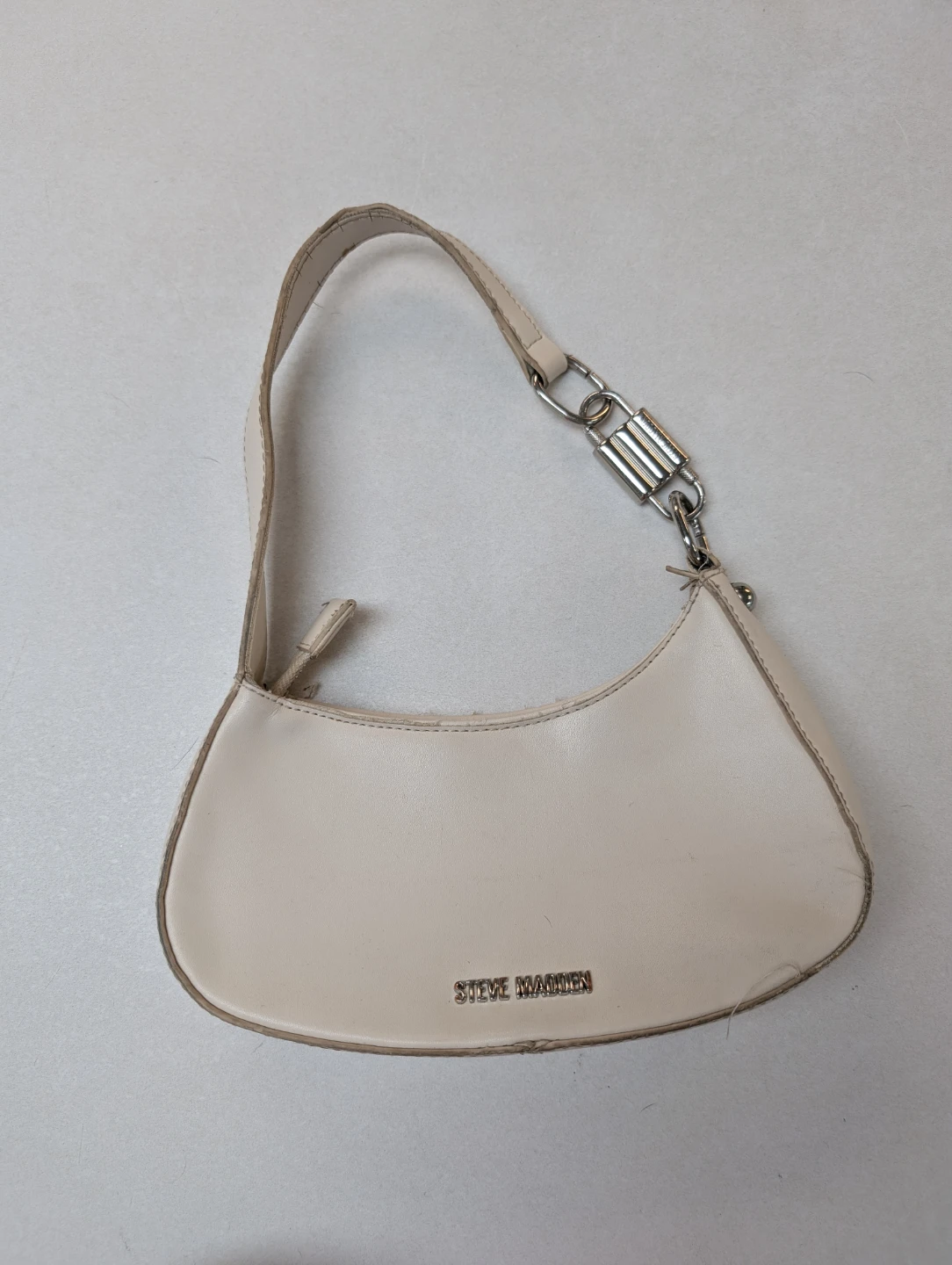 Steve Madden Cream Shoulder Bag needs cleaning inside
