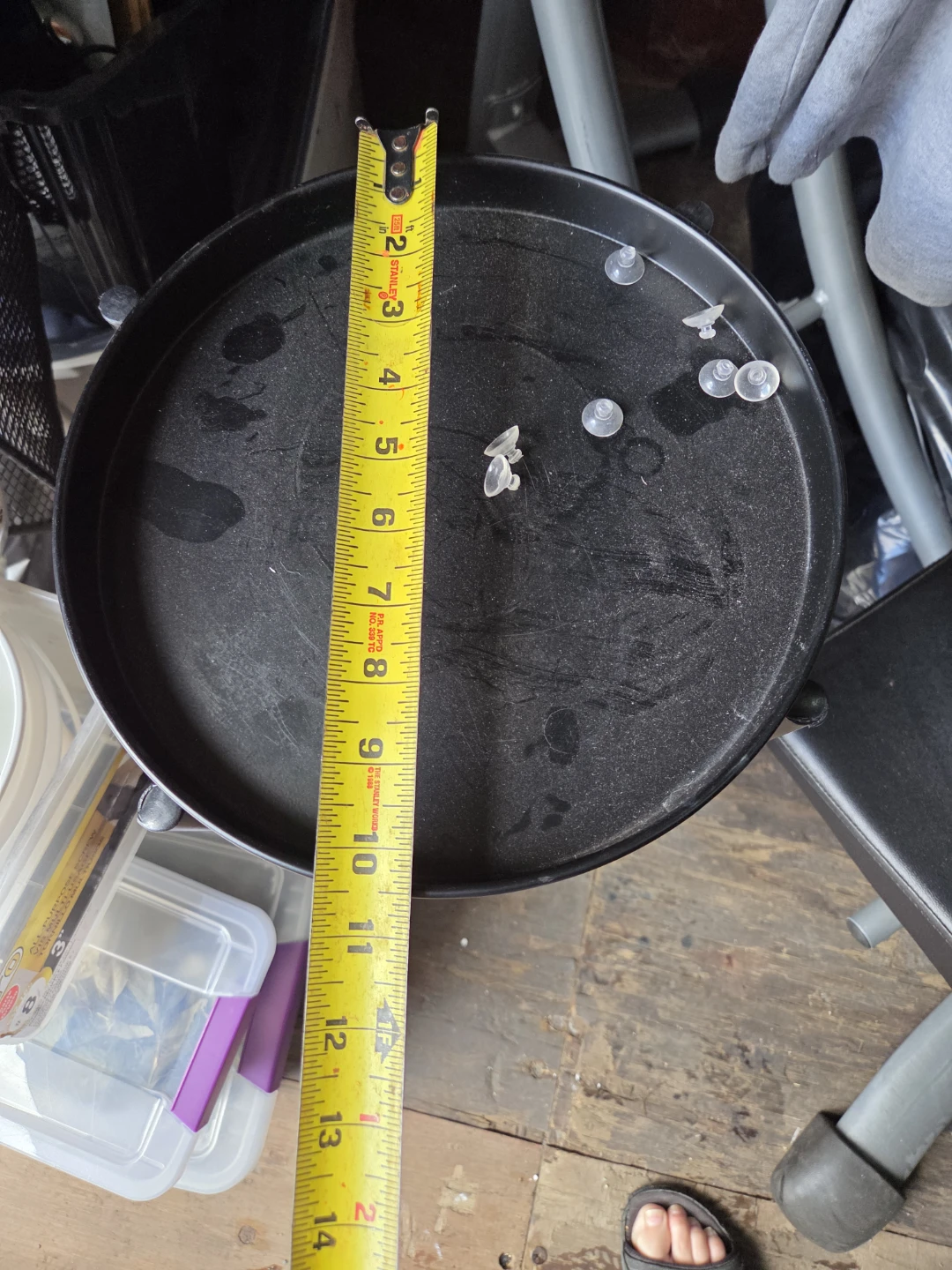 Black Two-Tiered Round Plant Stand - photo 3