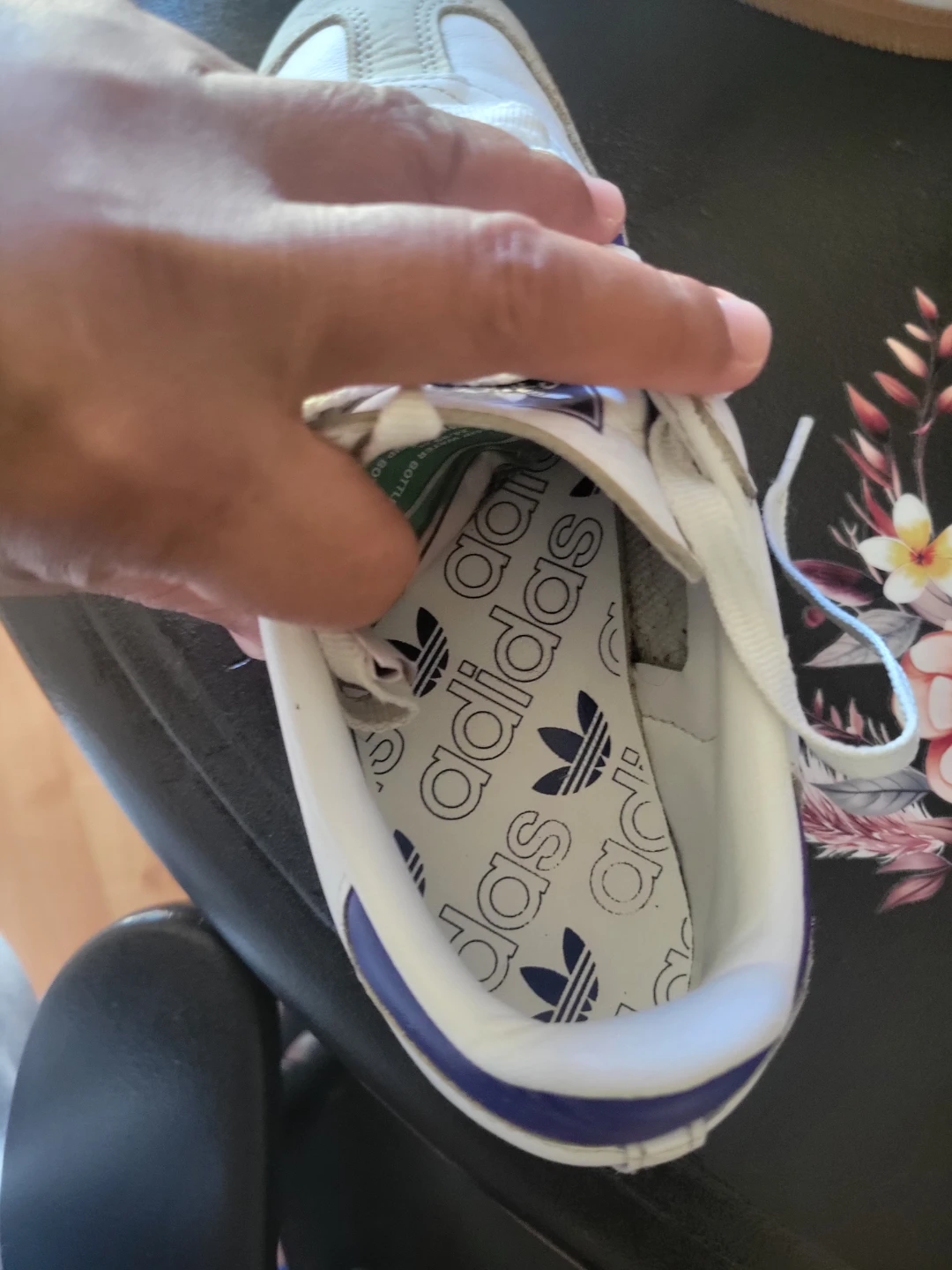 Adidas Samba White & Purple Sneakers - photo 3