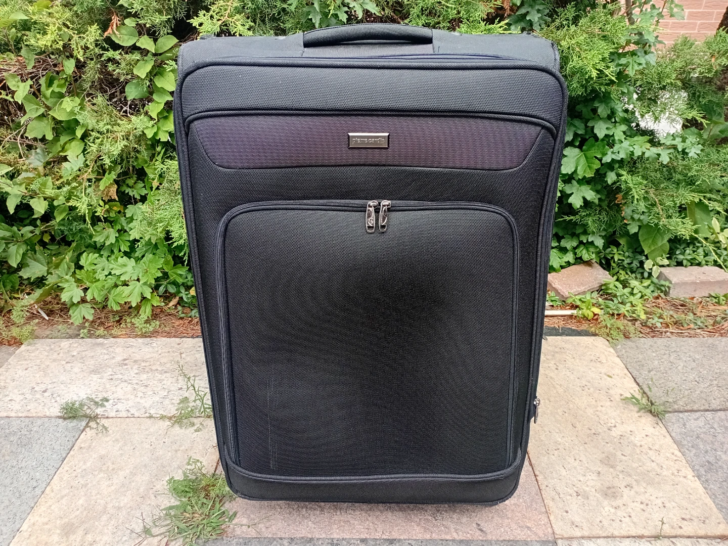 Pierre Cardin Black Spinner Suitcase
