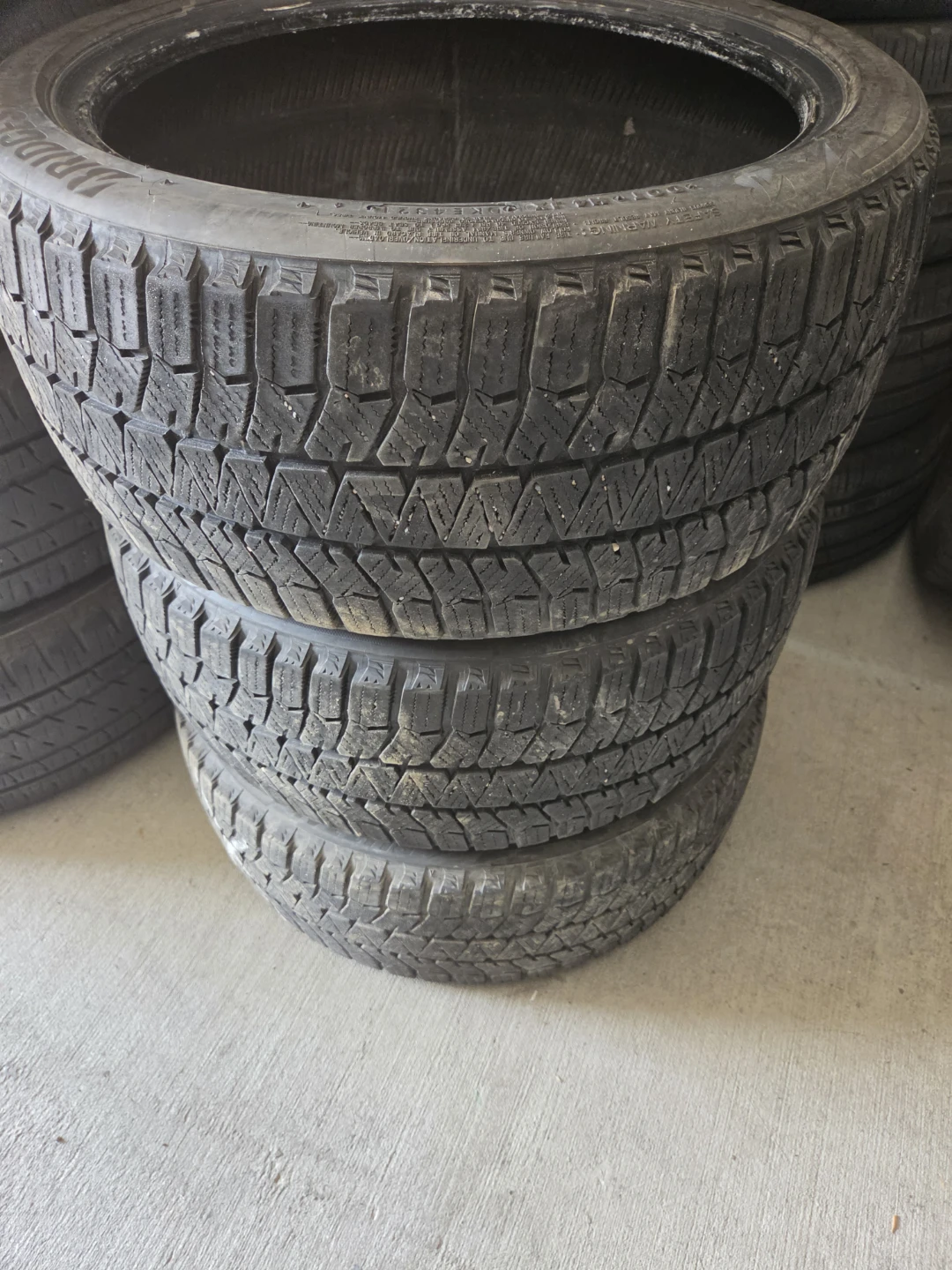 3 tire Bridgestone Blizzak WS90 Winter Tires - 245/40R18