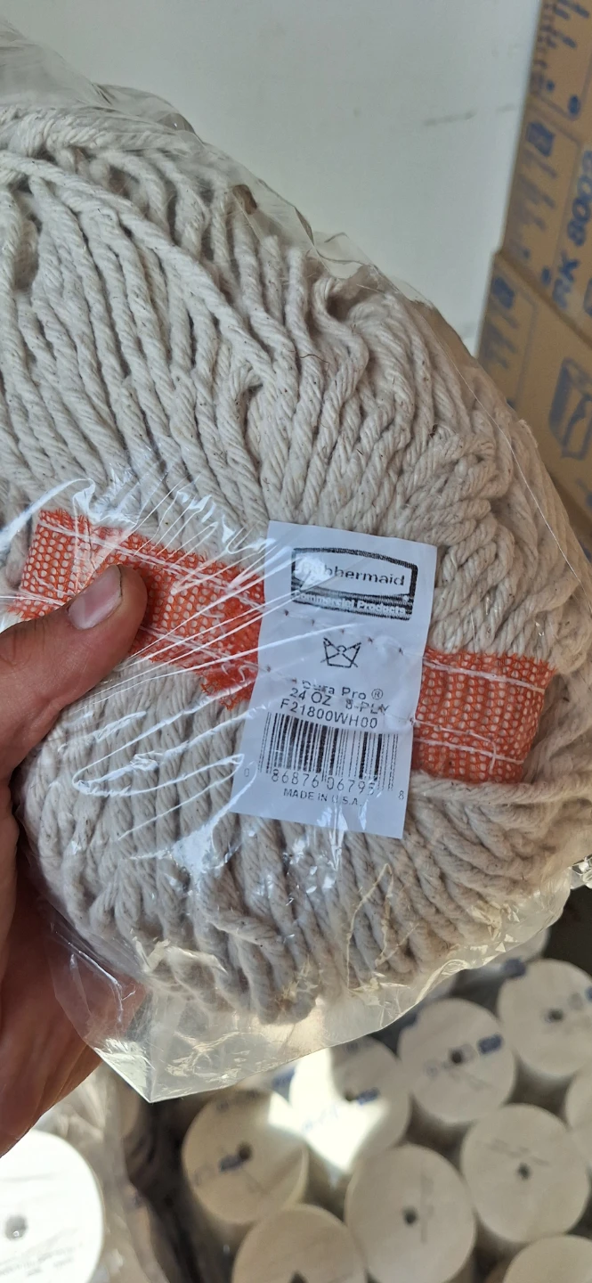 *NEED GONE* 12pk Rubbermaid Commercial 24oz 8-Ply Mop Head - photo 3