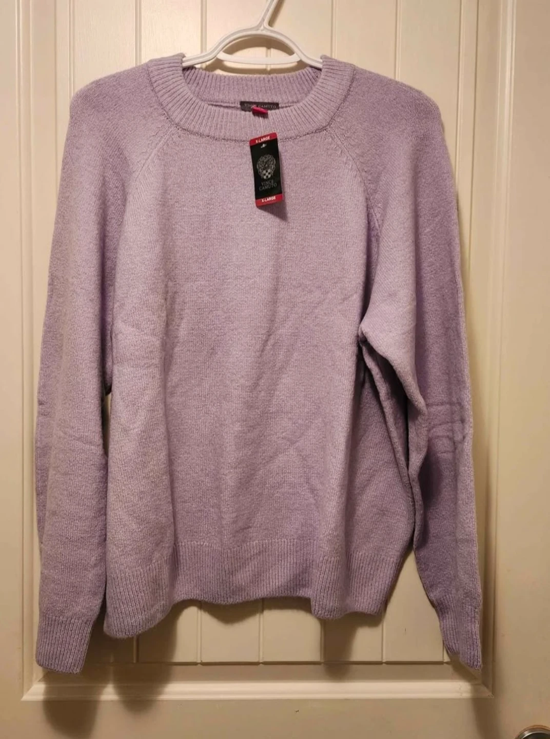 Vince Camuto Women's Lavender Crew Neck Sweater - XL