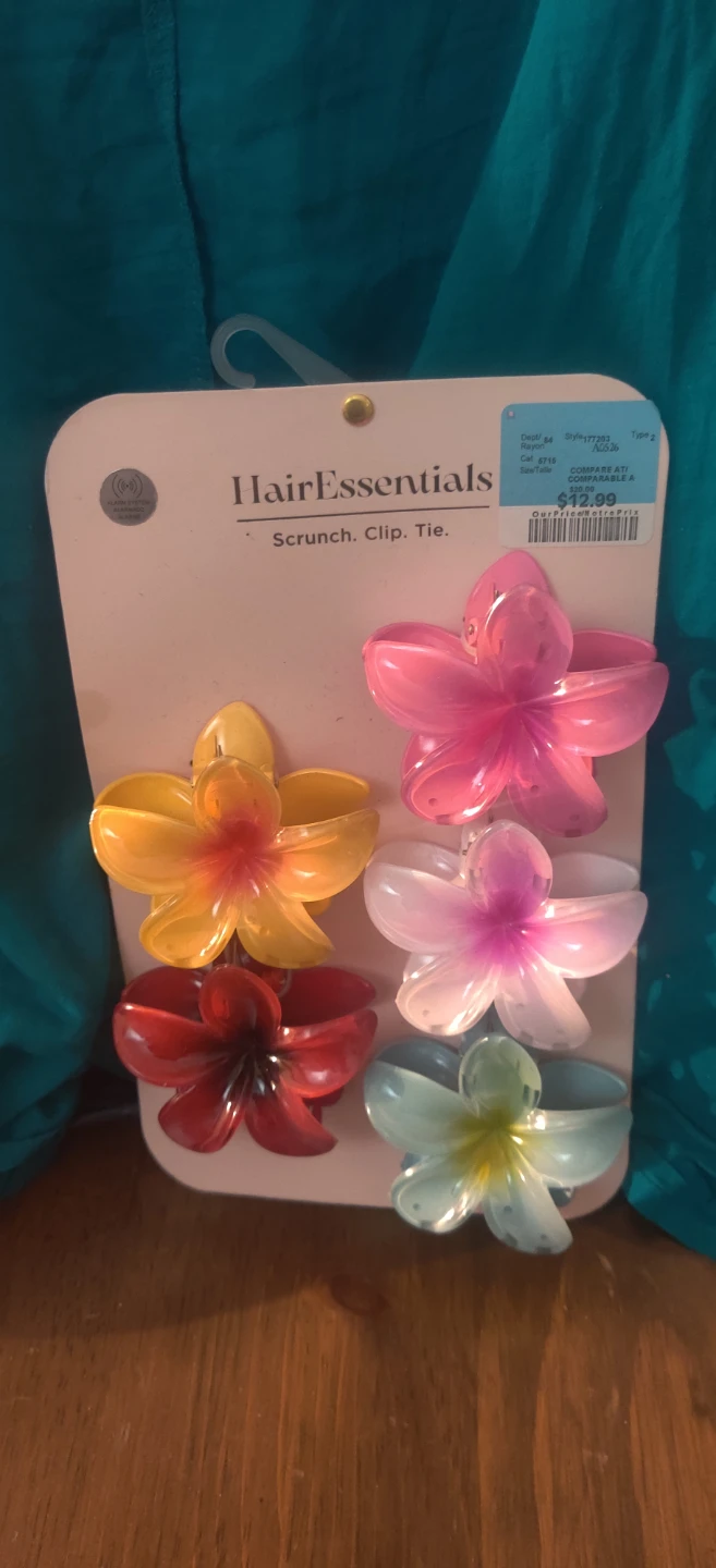 HairEssentials Flower Claw Clips - Set of 5