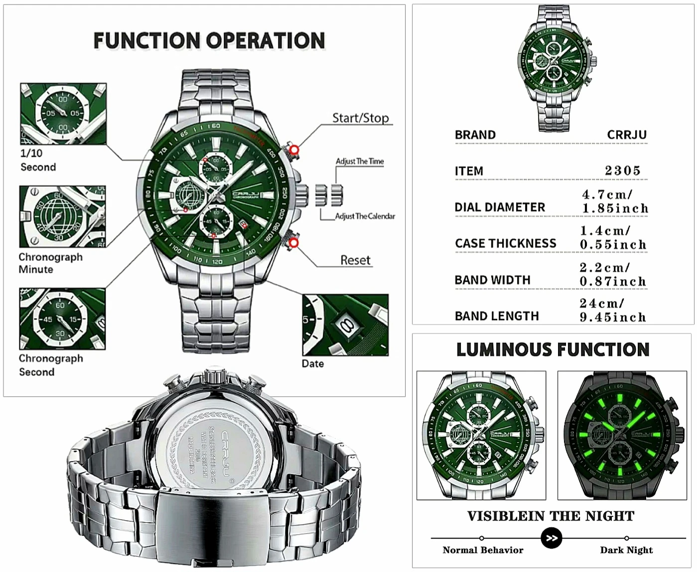 Mens Chronograph Watch - photo 3