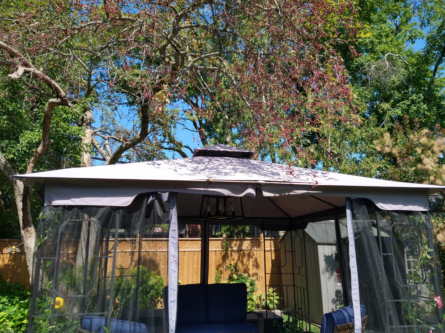Outdoor Gazebo Frame and Canopy with Mosquito Netting - photo 4
