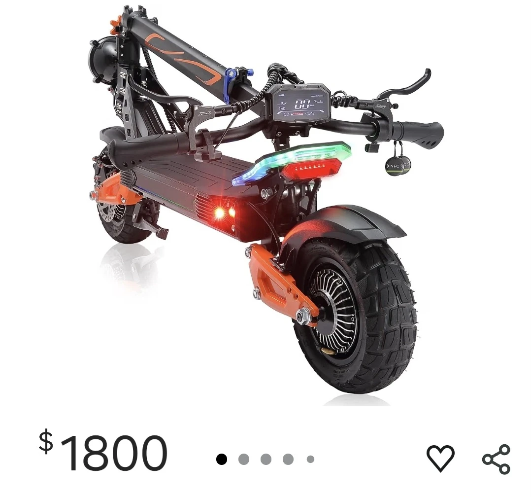 5000W Dual Motor Electric Scooter.  Need it gone by Aug 25th