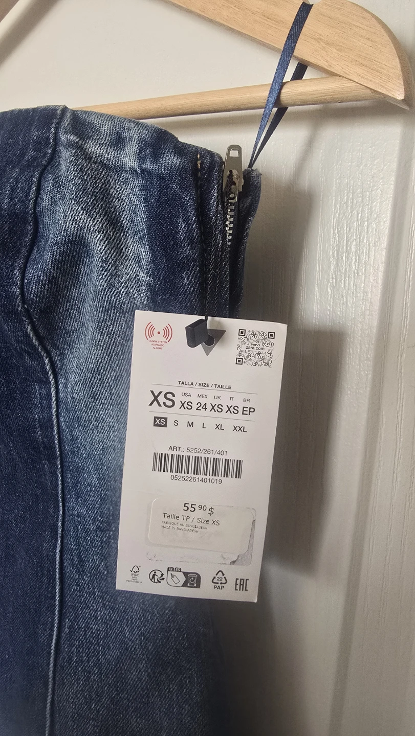 Zara Denim Corset Top - photo 2