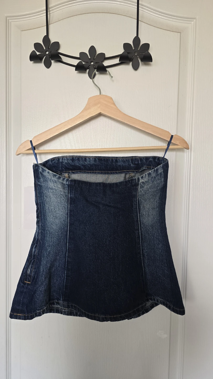 Zara Denim Corset Top - photo 3