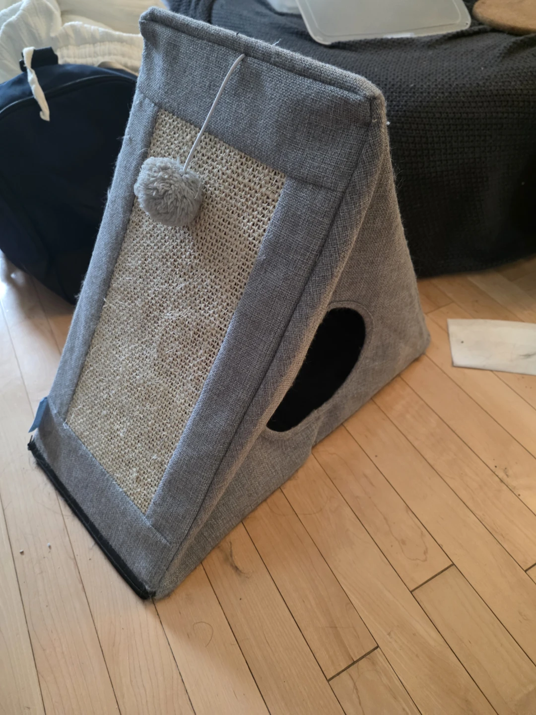 Cat Scratcher House with Toy