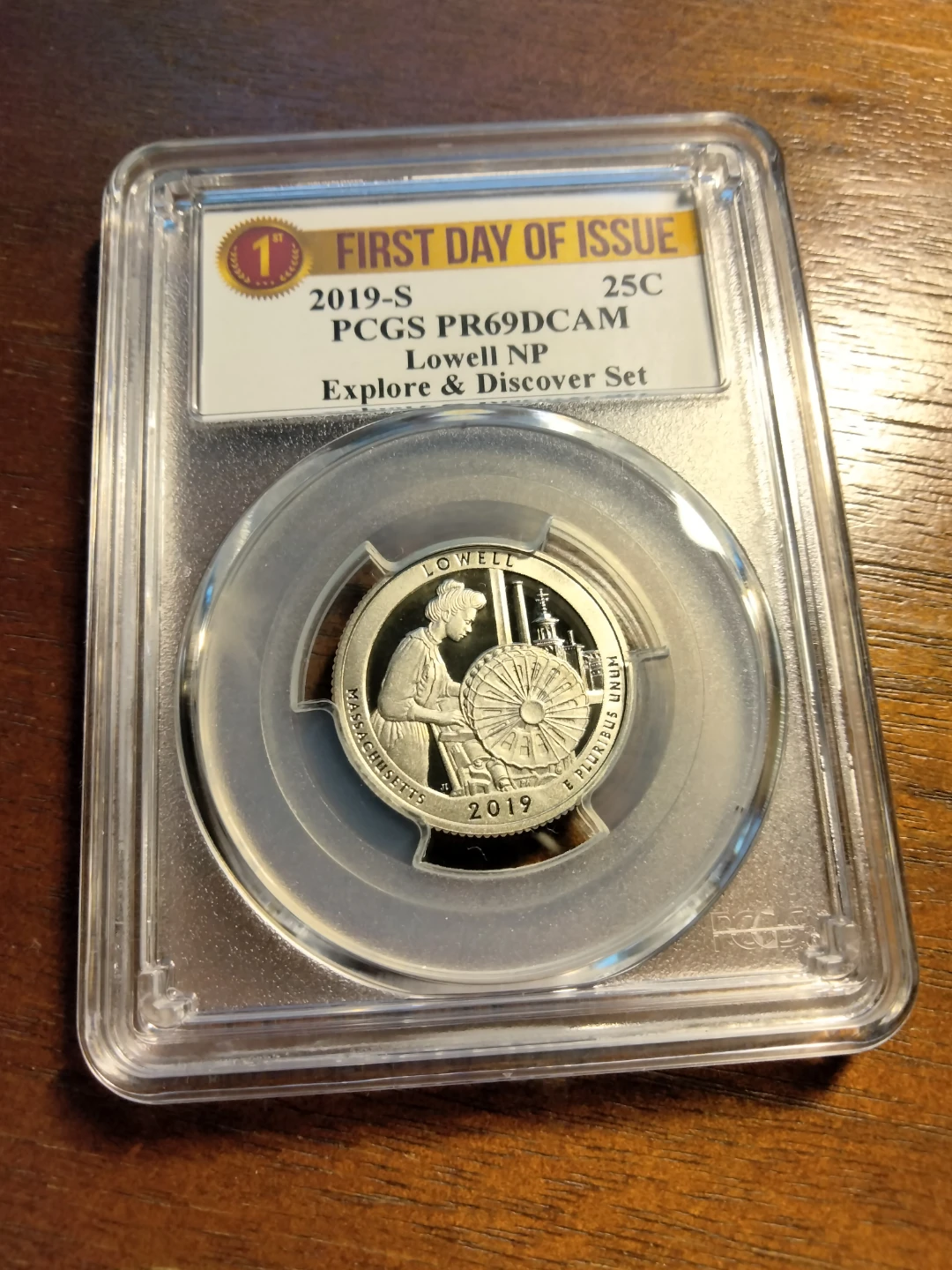 2019-S Lowell NP Quarter PCGS PR69DCAM First Day of Issue
