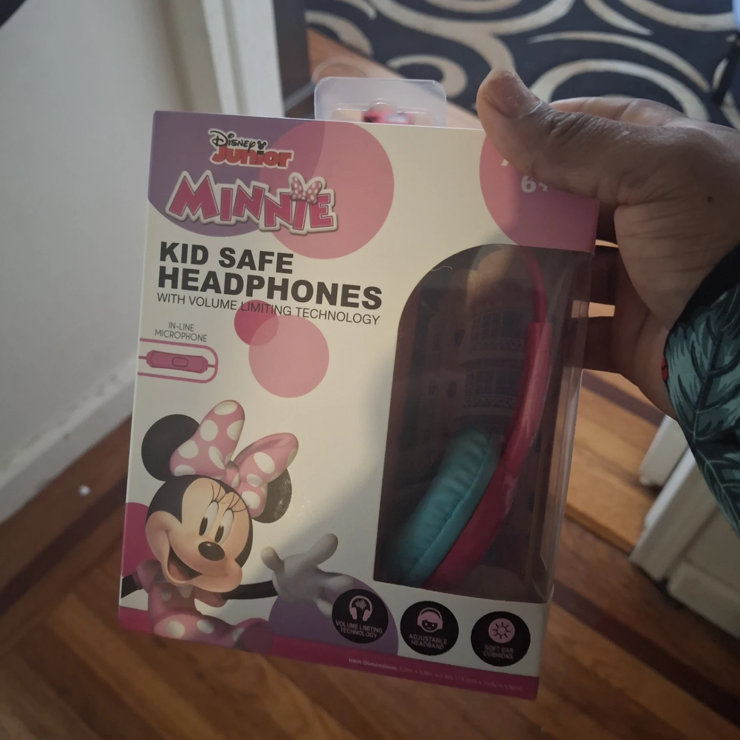 Disney Junior Minnie Mouse Kid Safe Headphones - photo 2