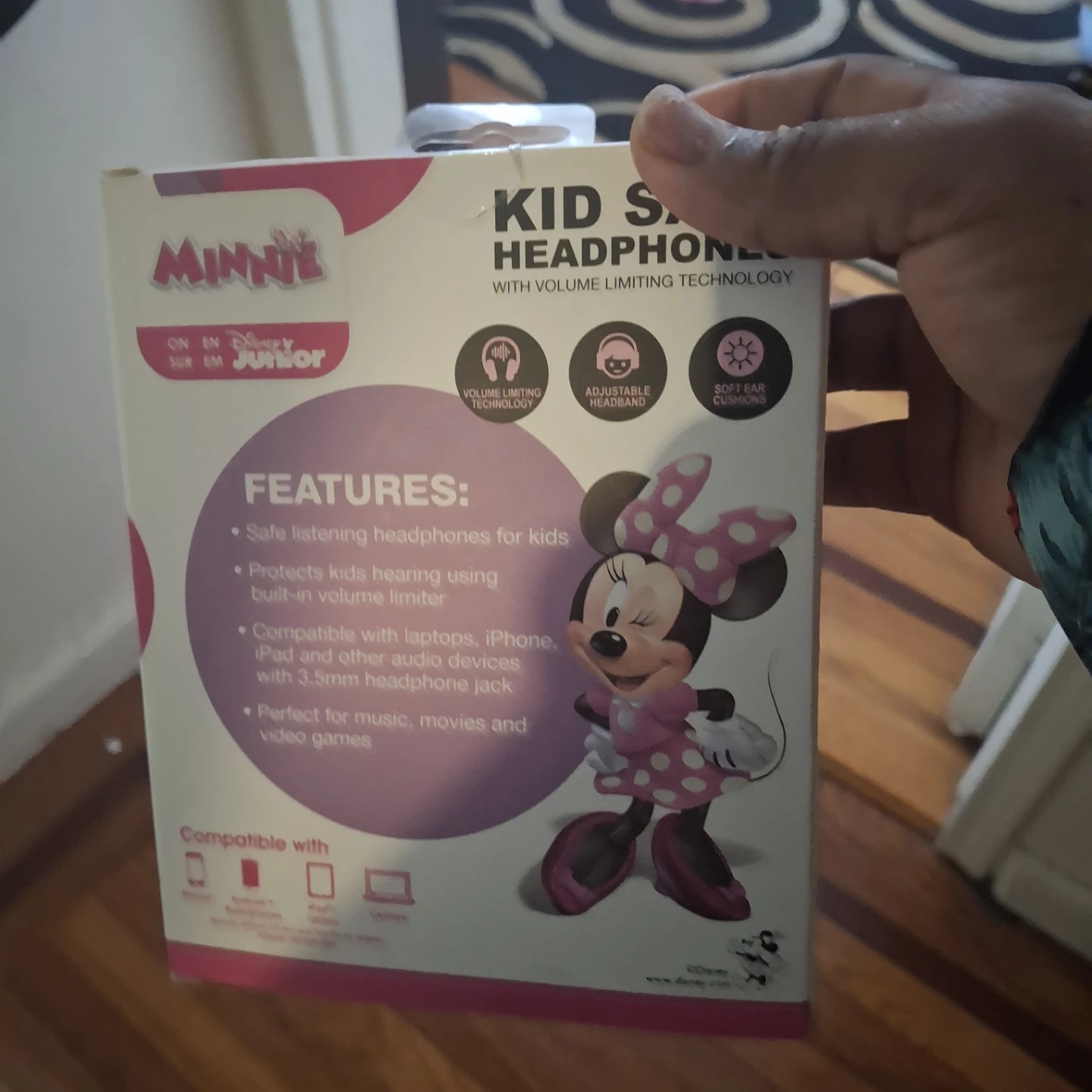 Disney Junior Minnie Mouse Kid Safe Headphones - photo 3