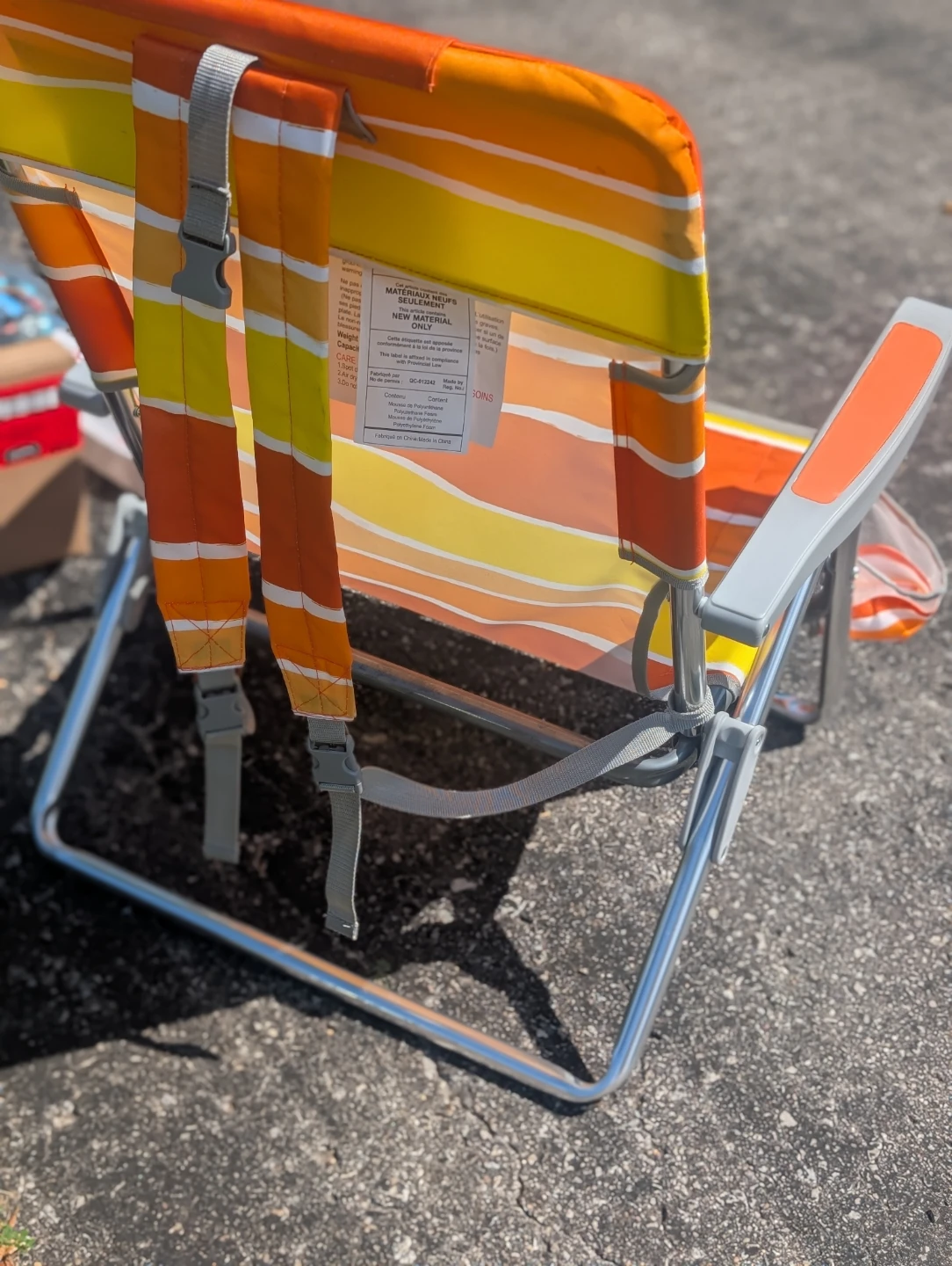 Outbound Striped Backpack Beach Chair - photo 3