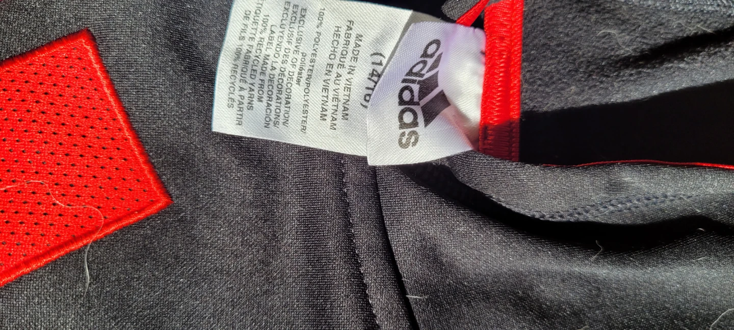 New, Adidas Hoodie Youth L (14/16) Black/Red - photo 3