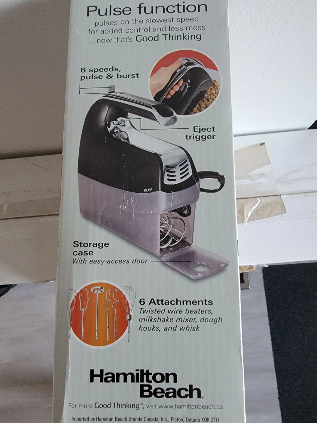 Hamilton Beach Hand Mixer with Snap-On Case - photo 2