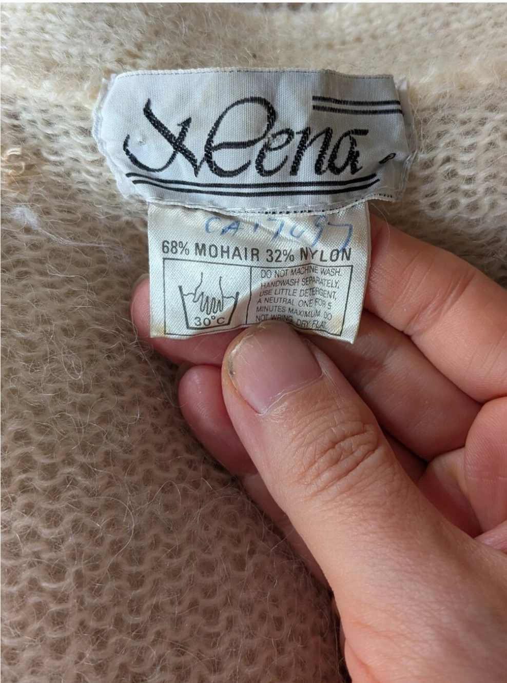 Warm vintage 80s angora sweater cardigan - photo 4