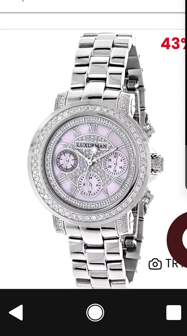 Luxurman Diamond Watch