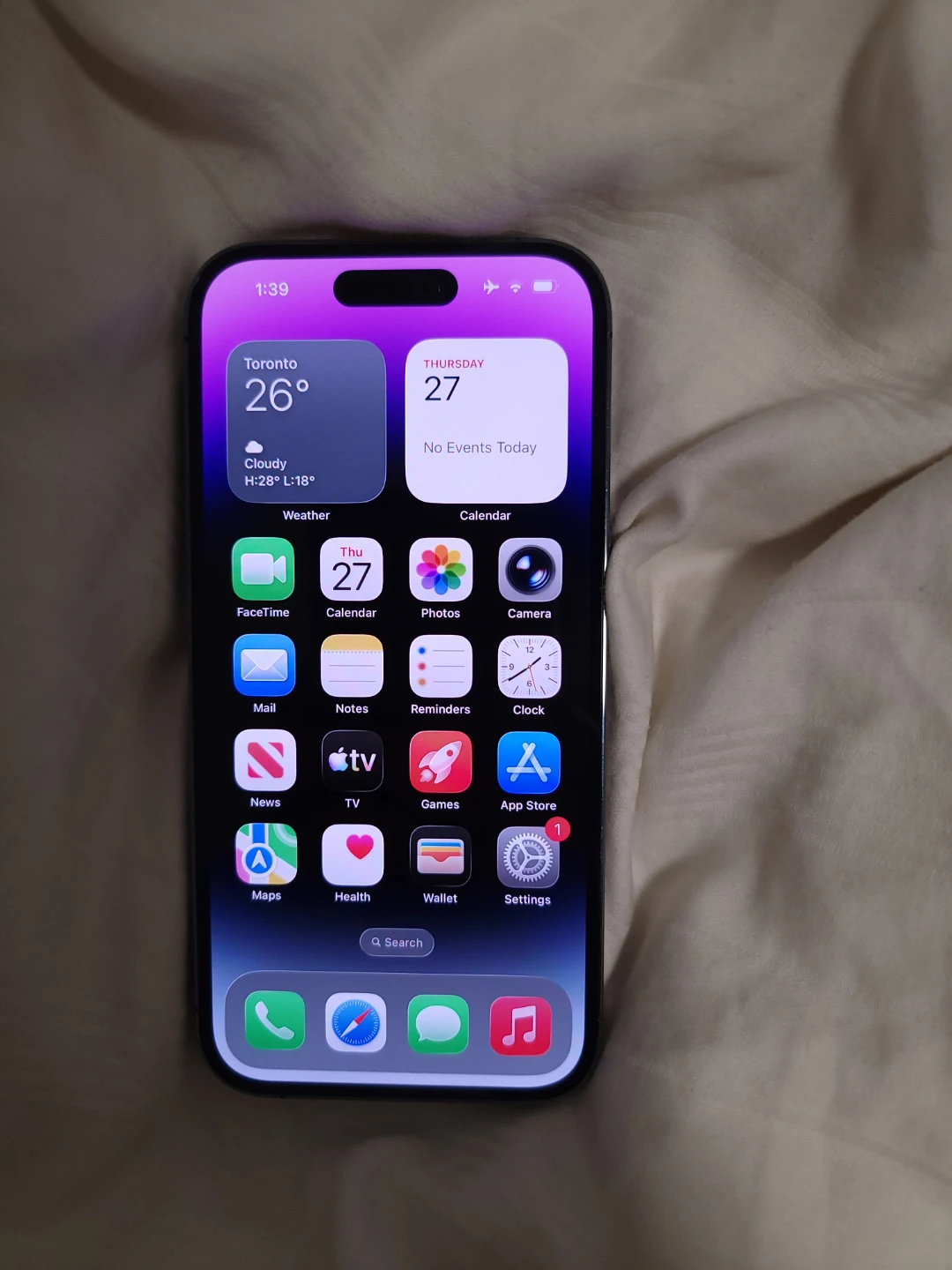 iPhone 14 pro purple 128gb
