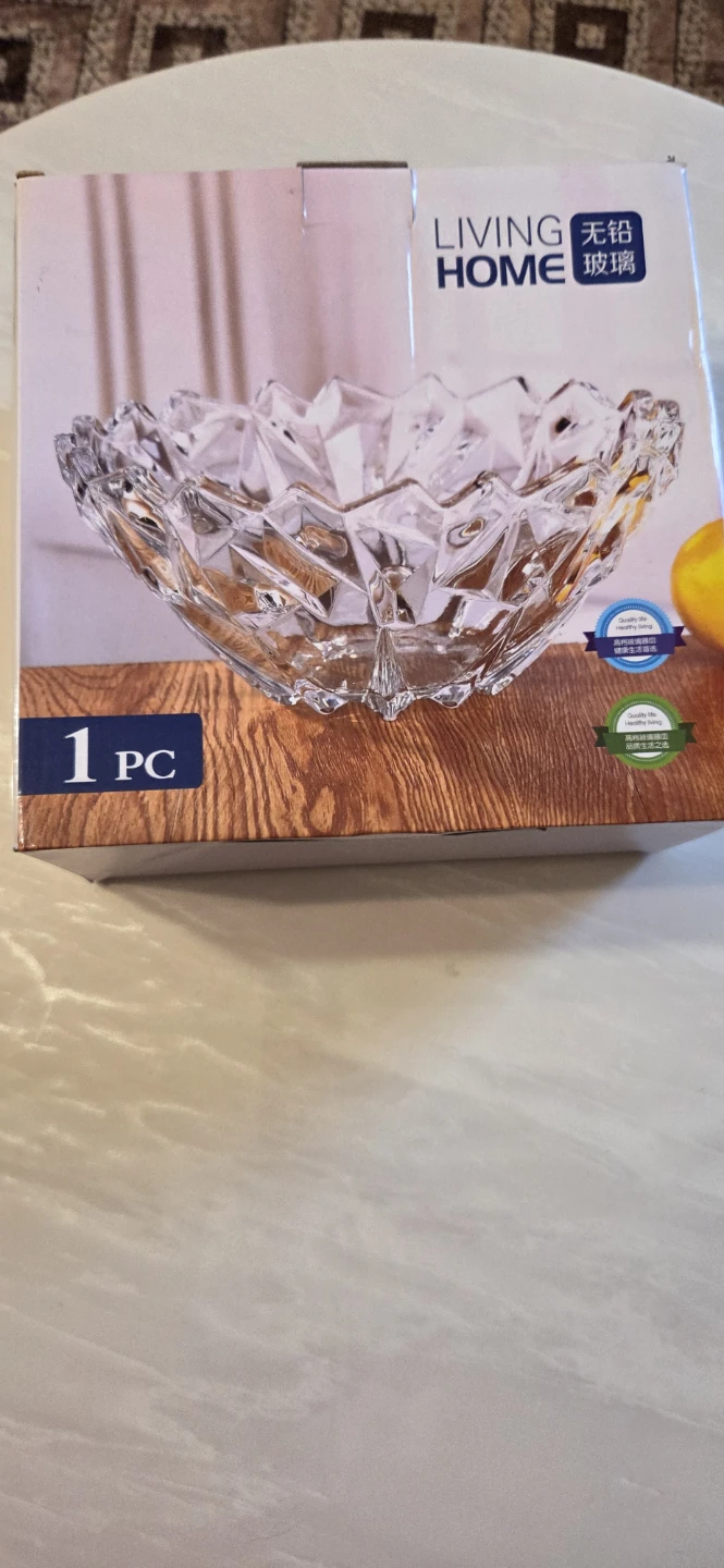 Living Home Crystal Glass Bowl each for $15