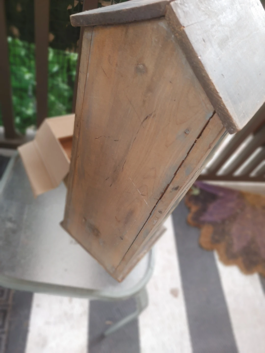 Hand-painted Wooden Wall Cabinet - photo 4