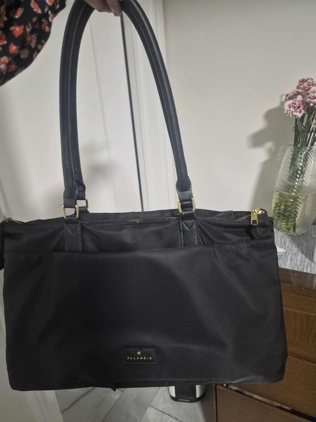 ALLANCIA Black Tote Bag