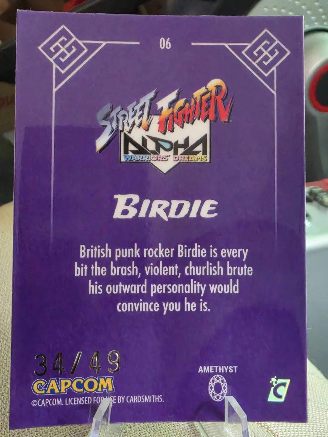 Street Fighter Alpha Warriors Dream Trading Card - Birdie - photo 2