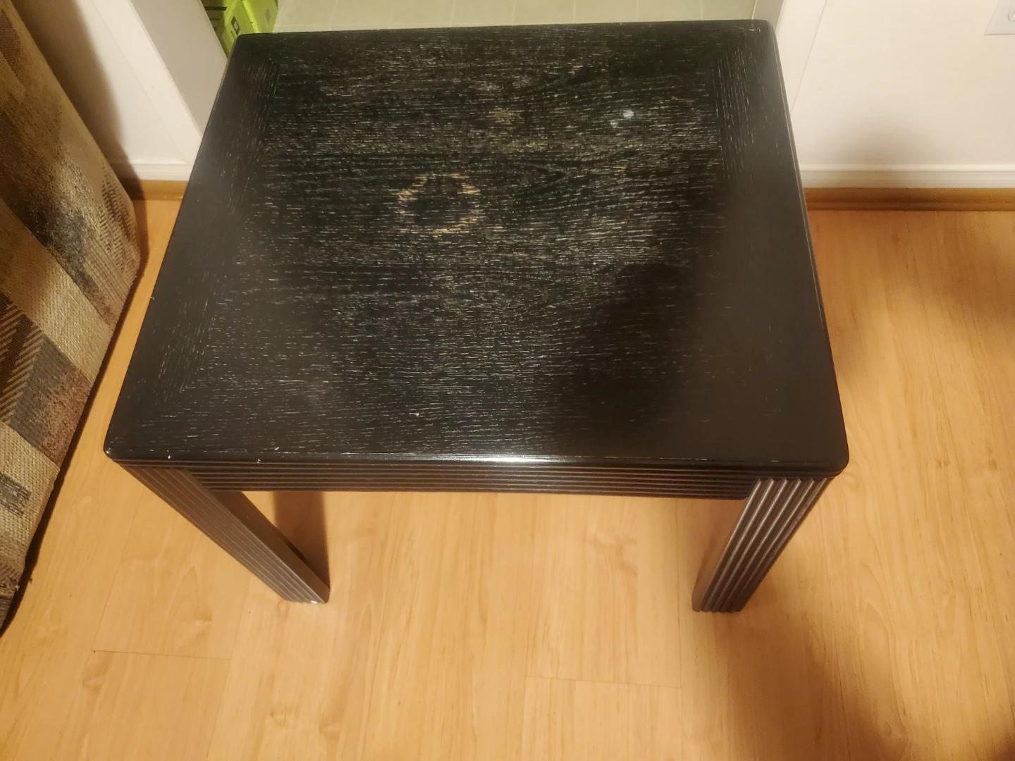 Black Square End Table - photo 2
