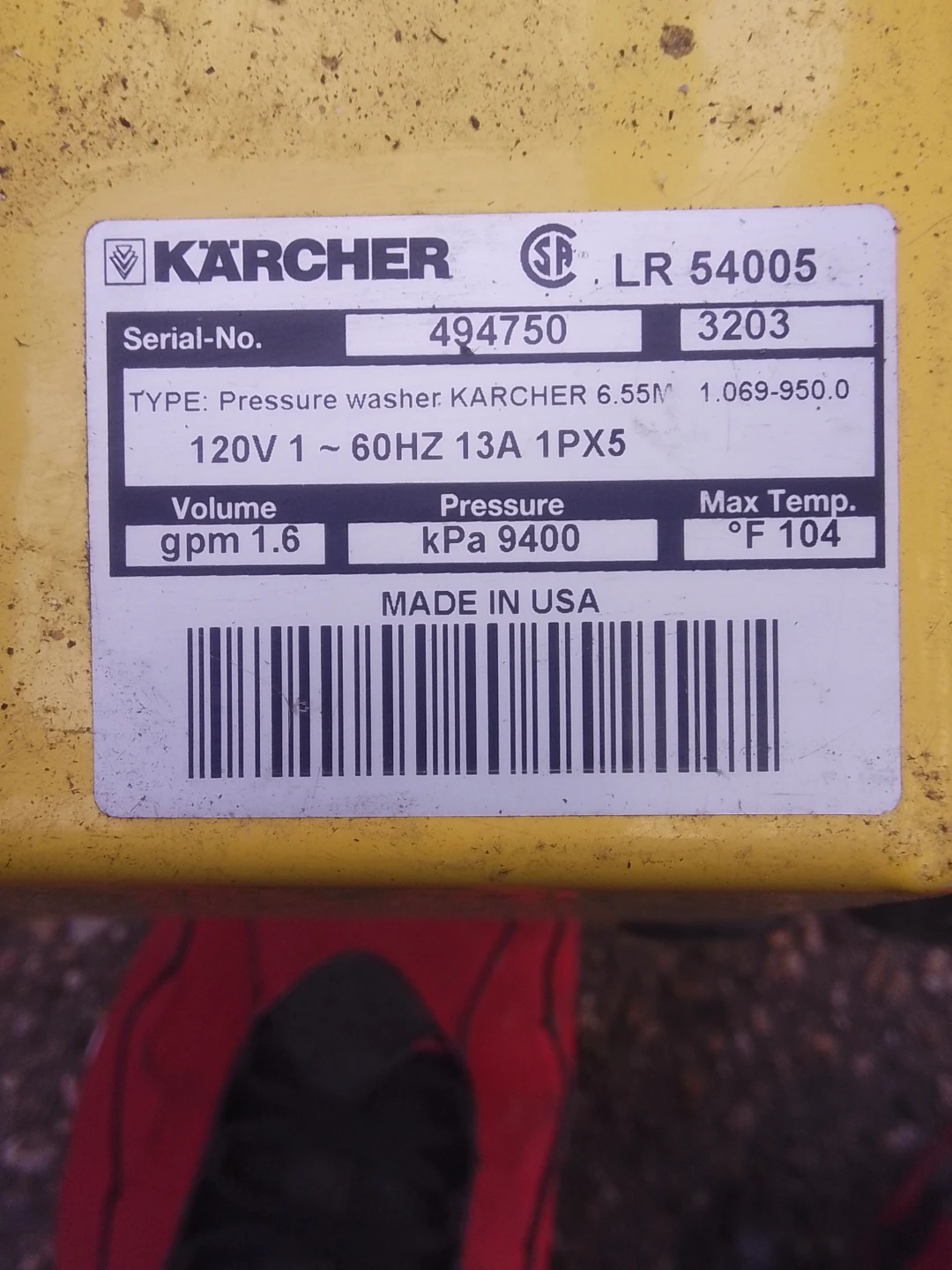 Karcher Pressure Washer 6.55M - photo 4