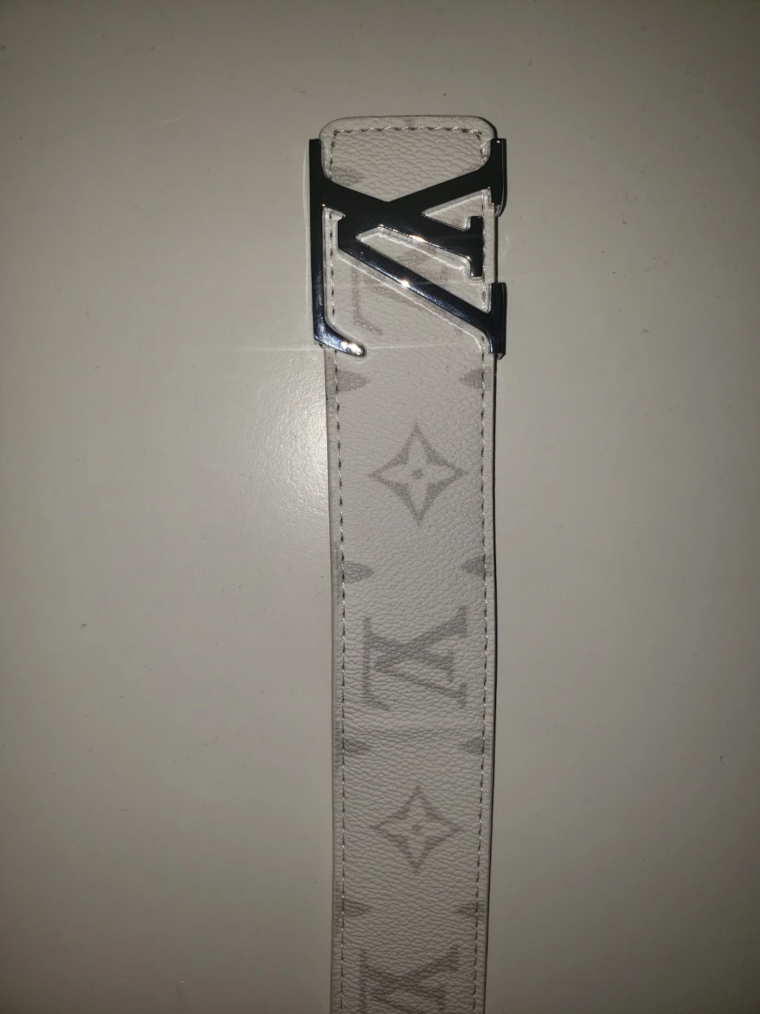 Louis Vuitton White Monogram Belt