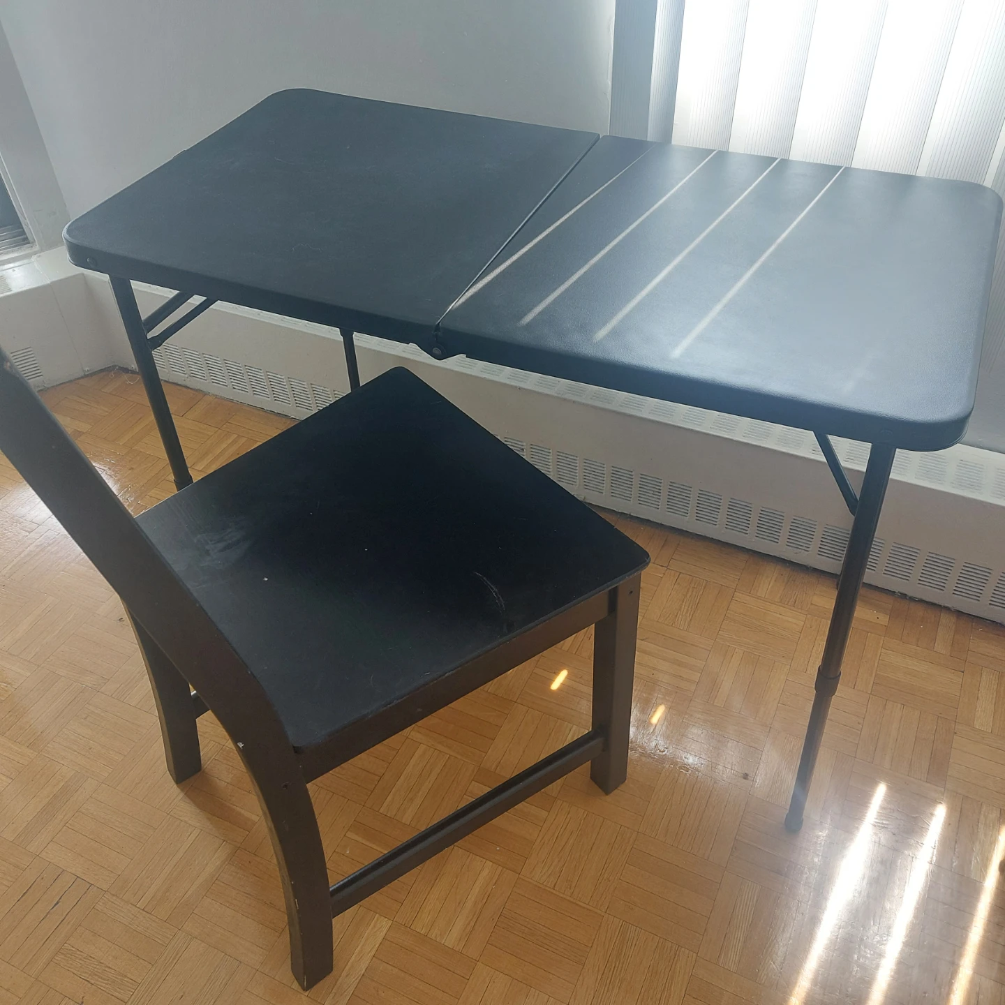 Black foldable table - photo 2
