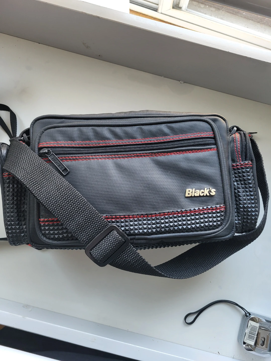 Black's Camera Bag with Red Stitching - photo 2