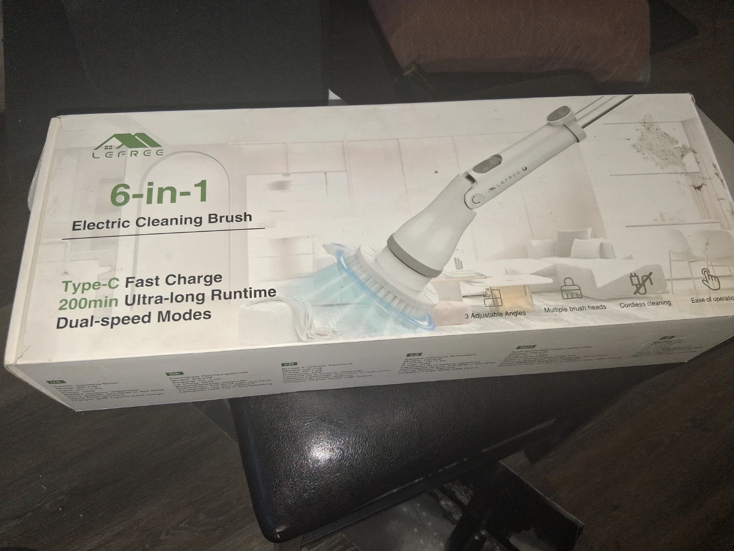 LEFREE 6-in-1 Electric Cleaning Brush