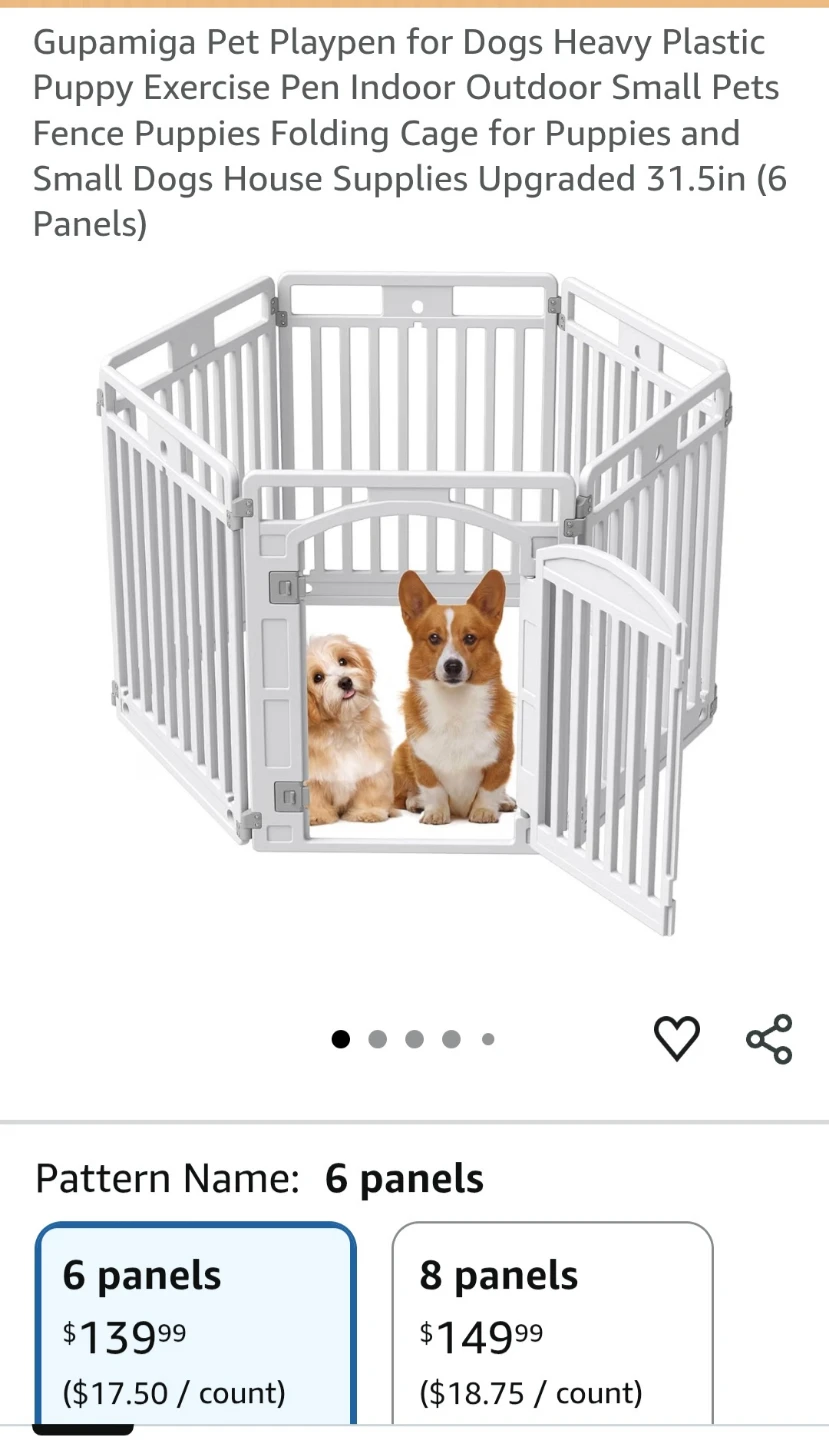 Gupamiga Pet Playpen