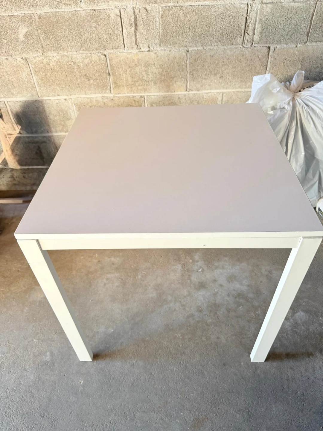 Ikea square Dining Table and Folding Chairs