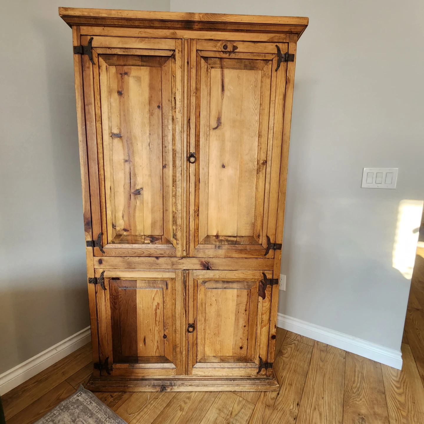 Rustic Pine Armoire