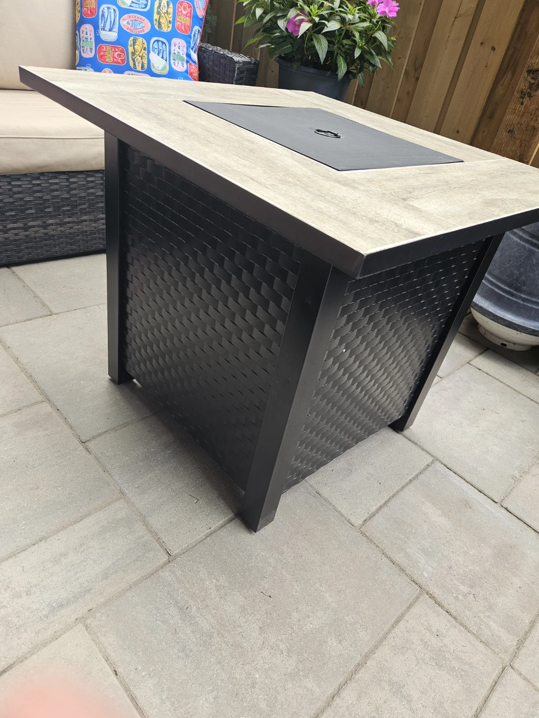 Square Fire Pit Table