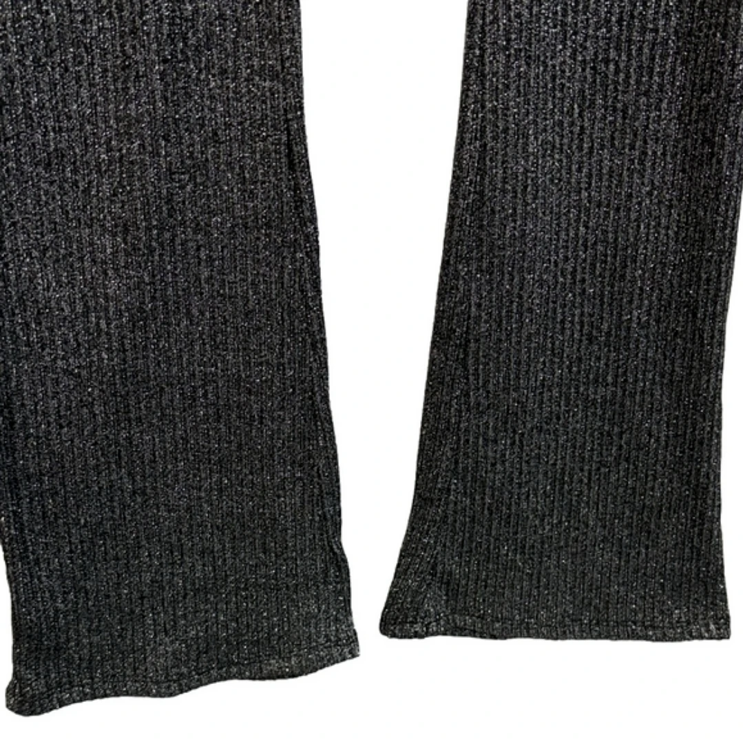 Zara Sparkly Ribbed Flare Pants size M - photo 5