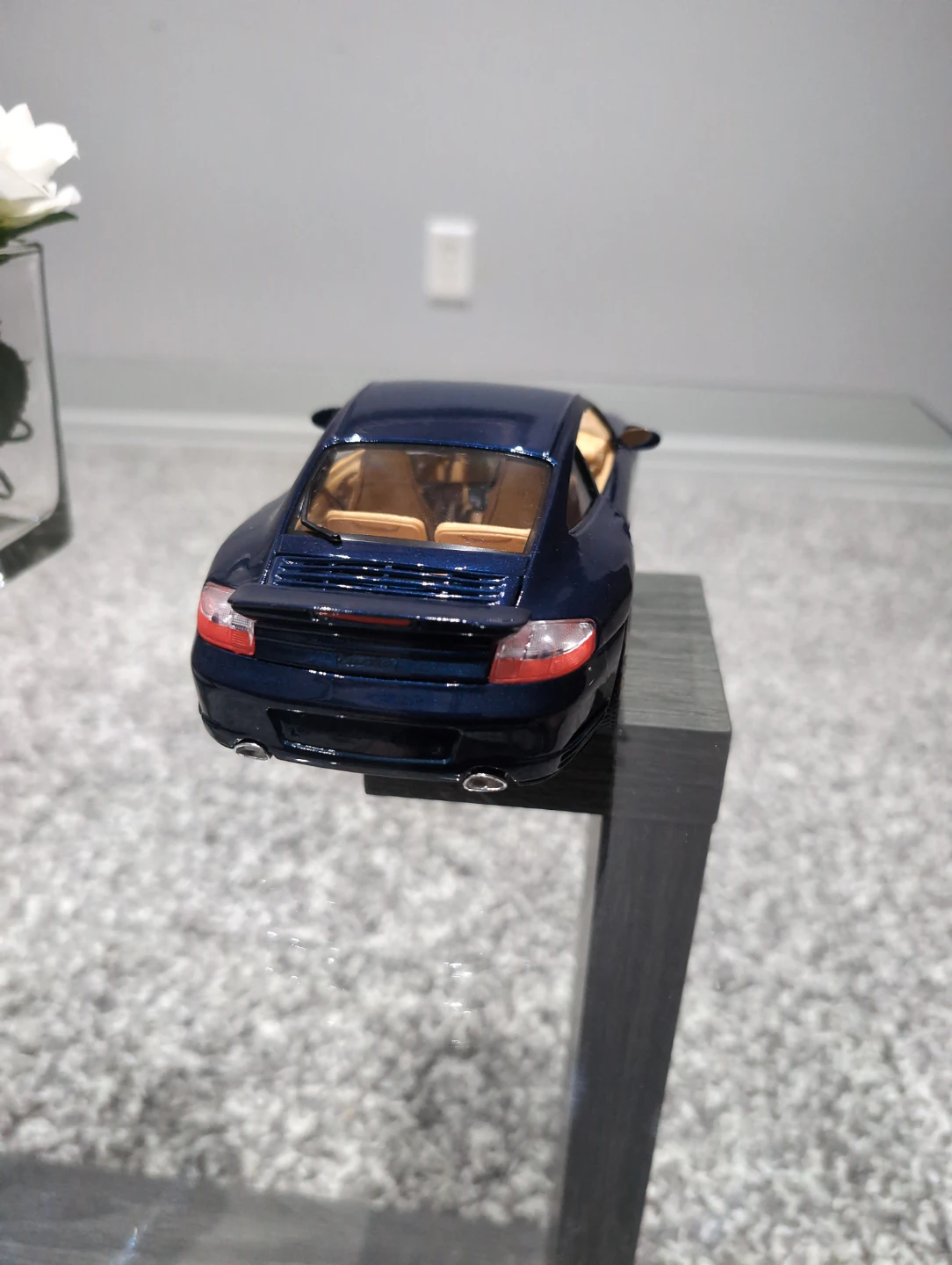 Blue Diecast Porsche Model Car - photo 3